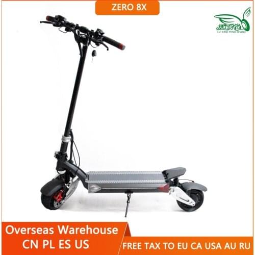 2021 Newest Zero 8X Two-wheel Scooter 52V 26AH,Wide wheel,Folding Handle,8inch 800W*2,Top Speed 55km/h,Battery 60-80km ZERO8X