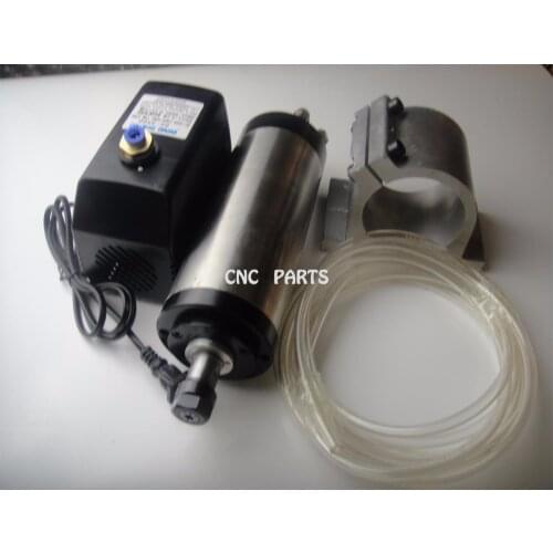 CNC milling spindle ER16 1.5KW water cooling spindle +water pump+water pipe+spindle support