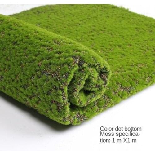 1*1m Artificial Lawn Green Plants Wall Decoration Window Wall Landscape Bonsai Plant Simulation Moss Turf Fake Moss