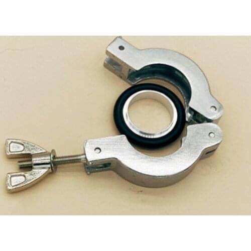 ISO NW/KF10 KF16 KF25 KF40 KF50 Vacuum Flange Fitting Hinge Nut Clamps Stainless Steel 304 + Centering Ring SS304 + FKM O-Ring