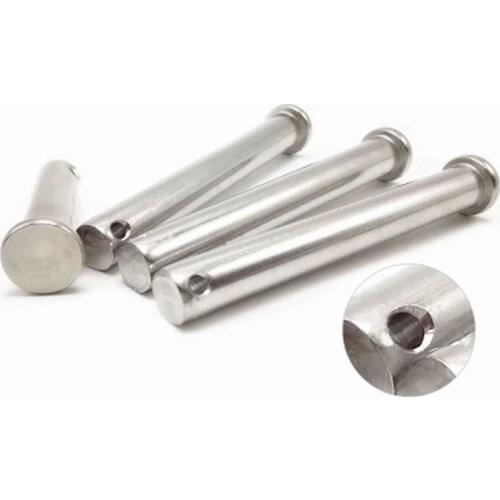 M5 Stainless Steel Column Pin Flat Head with Hole Position Pins GB882