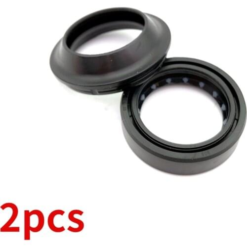 2pcs Motorcycle Electric Vehicle Front Shock Absorber Oil Seal Damping Oil Seal Front Fork Oil Seal 27mm Oil Seal 33x43mm