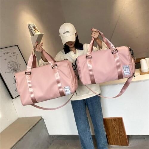 Fashion Men Women Training Gym Bag Nylon Ultralight Travel Sports Bags For Fitness Yoga Handbag Short Trip Luggage Handbag -40