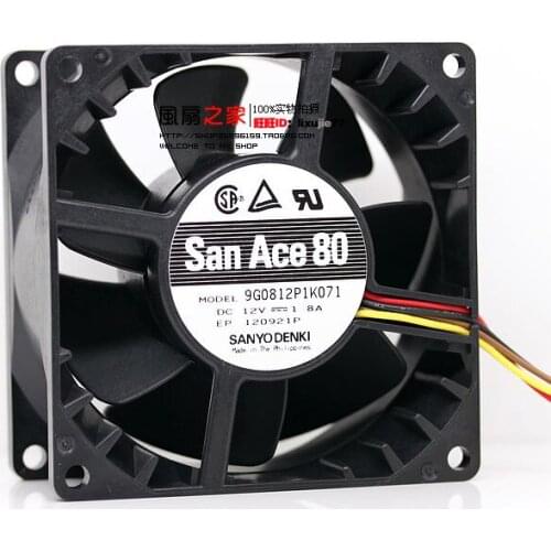 New FOR SANYO DENKI SAN ACE 8038 12V 1.8A 9G0812P1K071 cooling fan PWM