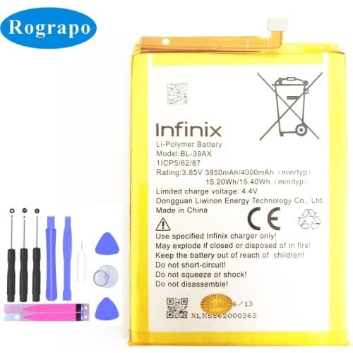 New 3.85V 4000mAh Replacement Battery For Infinix Hot 4 Pro X556 X5511 BL 39AX Baterij Batterie Batteria Cell Phone Batteries