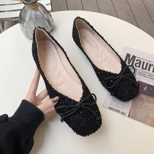 Autumn Brand Woman Flat Shoes Without Lace Women Square Toe Single Shoes Ladies Shoes Zapatos Mujer Casual Driving Shoes U19-51