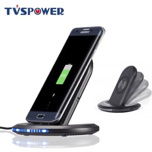 Foldable 10W Qi Wireless Charger for iPhone X 10 8 Plus Samsung Galaxy S9 S8 Note 8 Xiomi Phone Fast Wireless Charging Stand