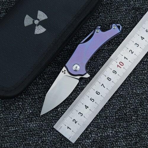 LEMIFSHE JR9315 Flipper folding knife M390 blade titanium handle camping hunting survival pocket fruit kitchen knives EDC tool