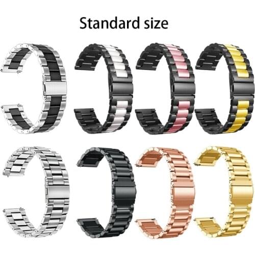 Replacement Strap For Oneplus Watch Strap One plus Smart Watch Double Snap Buckle Three Beads Solid Stainless Steel Stra