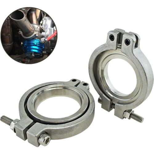 V band Flang/Clamp Set For MVS 38mm 44mm WASTEGATE V-band Kit Vband clamp flange kit V band clamp flange set