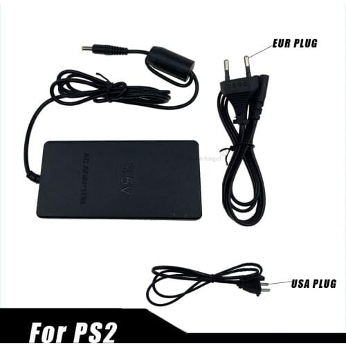 UK Plug For PlayStation 2 AC Adapter Charger Power Cable Cord Supply For Sony PS2 Slim 70000 Console