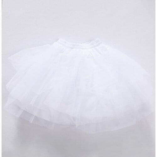 Women 4 Layer Elastic Drawstring Waist Underskirt Solid Color Short Petticoat Soft Tulle Mesh Puffy Tutu Skirt for Wedding Dress
