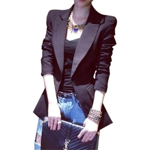 Women Blazers Small suit jacket female long professional wear Spring and summer suit new chic suit jacket size XS-3XL