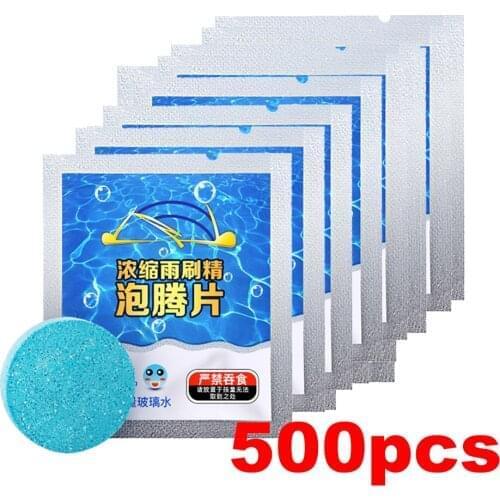 100/200/500Pcs Car Windshield Glass Solid Cleaner Solid Wiper Washer Auto Window Cleaning Fine Seminoma Wiper Car Accessories