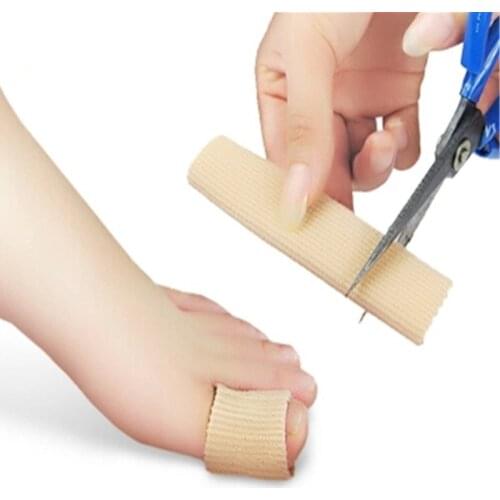 100pcs/lot Silicone Ribbon Tube Toe Separator Feet Finger Corrector Relieve Heel Pain Soften Calluses Whiten Moisturize The Feet