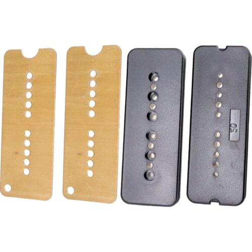 Tooyful 2Pcs Brass Electric Guitar Humbucker Pickup Base Plate 50/52mm Hole Spacing for Soapbar P90 Pickup
