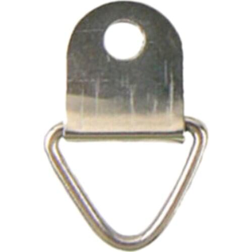 20Pcs Triangle Golden Brass D-Ring Picture oil Painting Mirror Frame Wall Mount Hooks Hangers