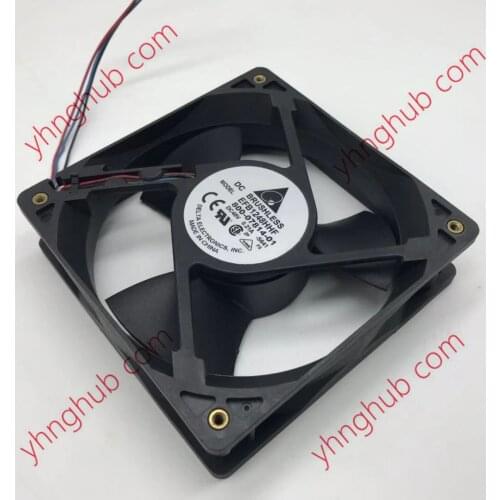 Delta Electronics EFB1248HHF S641 DC 48V 0.21A 120x120x32mm 3-Wire Server Cooler Fan