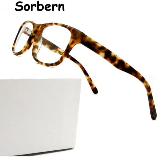 Acetate Eye Glasses Frames For Men Square Frames Eyewear Myopia Glasses Optical Frames Eyeglasses Full Rim Oculos De Grau