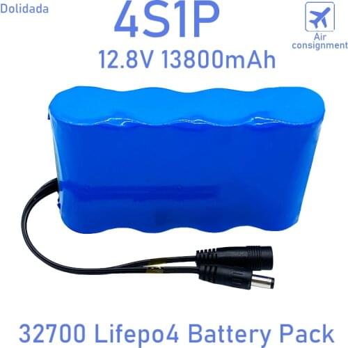 32700 Lifepo4 Battery Pack 4S1P 12.8V 13.8Ah with 4S 40A Balanced BMS for Electric Boat and Uninterrupted Power Supply 12V