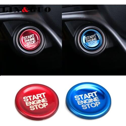 Car-styling Accessories Aluminum dedicated a key to for Alfa romeo Giulia Stelvio start button decorative ignition Stickers