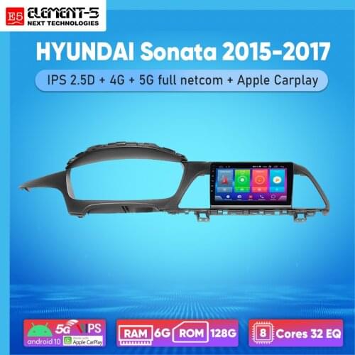 ELEMENT-5 9" 2G+32G Android 10 4G WIFI RDS DSP Car Radio For HYUNDAI Sonata 2015-2017 Navigation GPS