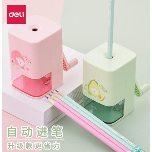 Deli Automatic Lead Feeding Pencil Sharpener Sharpening Pencil Sharpener Stationery Items School Sharpener Pencil Sharpner Cute