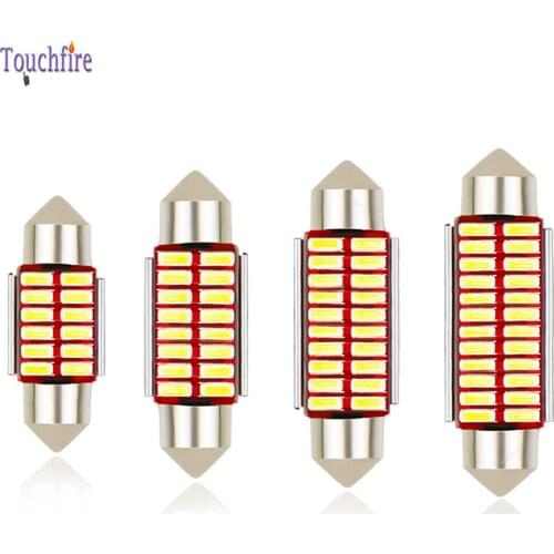 100PCS Auto C5W Festoon 31/36/39/41mm Canbus Car Bulb Reading Dome Interior 4014SMD LED Position Parking Light wholesale 12V