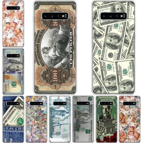 Money cash dollar Ruble! Phone Case For Samsung Galaxy Note 10 9 8 Plus J4 J6 J8 Plus S7 S8 S9 S10 S10E S20 Ultra Plus Lite Cove