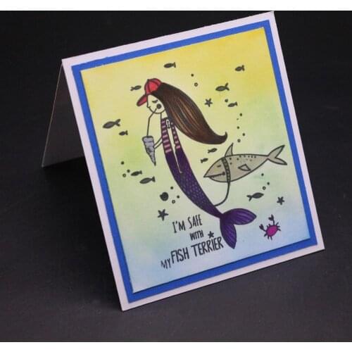 DABOXIBO A Mermaid In A Hat Clear Stamps Mold For DIY Scrapbooking Cards Making Decorate Crafts 2020 NEW Arrival