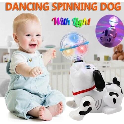 Kids Music Light Toys Electronic Walking Dancing Smart Kids Dog Children Lights Interactive Gift Music Plays Robot Xmas wit X0J8