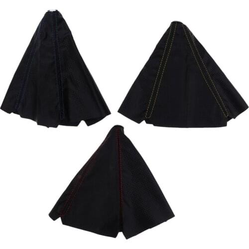 Dolity Universal Manual/Auto Gear Shifter Boot Cover Stitch Shift Boot PVC Blue