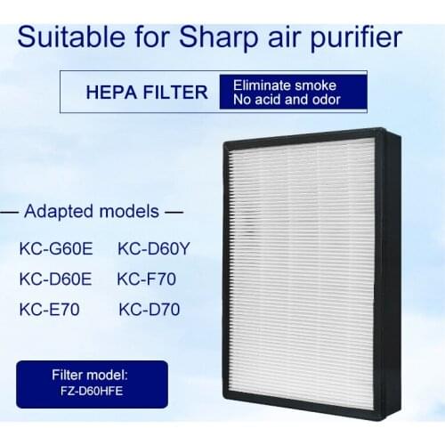 HEPA filter FZ-D60HFE for Sharp KC-D70 KC-E70 KC-F70 KC-D60E KC-G60E KC-D60Y air purifier for home filter pm2.5
