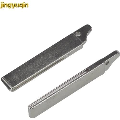Jingyuqin for Renault Citroen Peugeot Flip Folding Key Blank No.73 Modified Key Blade Replacement With Groove