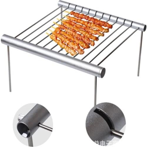 Mini Pocket BBQ Grill Portable Stainless Steel BBQ Grill Folding BBQ Grill Barbecue Accessories For Home Park Use