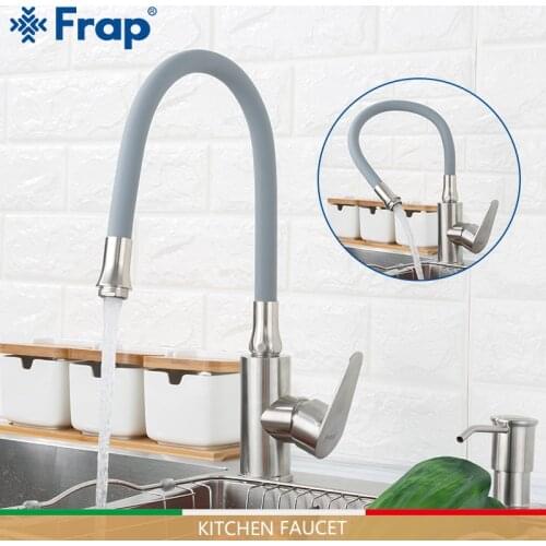 FRAP kitchen faucets stainless steel kitchen mixer faucet water taps cold and hot faucet nozzle water saving sink taps torneira