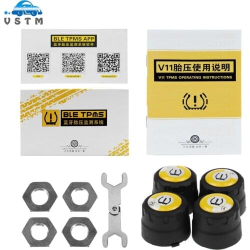 Best Sensors Bluetooth 4.0 Car External Sensor TPMS Tire Pressure Monitoring System BLE TPMS Low Energy For Android and IOS