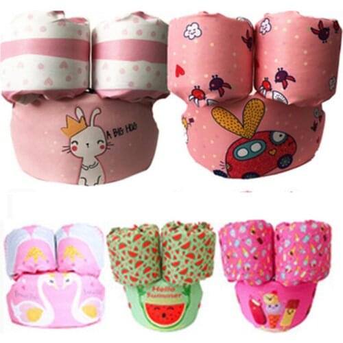 Cute baby swim rings Foam Cartoon Baby Arm Ring buoyancy vest garment of floating kids safety pool life vest childrens Swimming