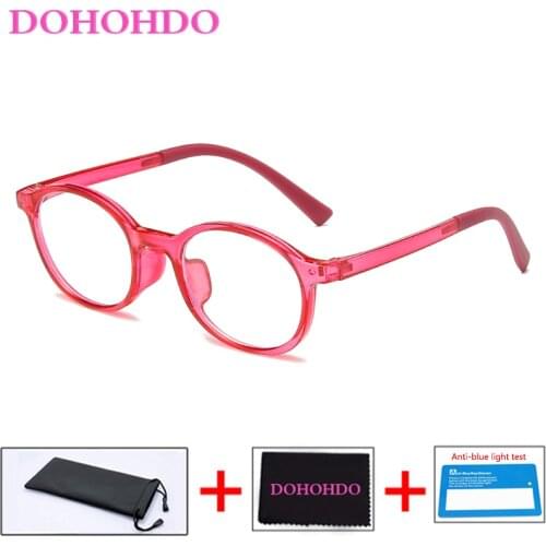 Anti Blue Light Blocking Glasses Kids Frame Boy Girls Glasses Clear Lens UV400 Computer Children Eyeglasses Bluelight Glasses