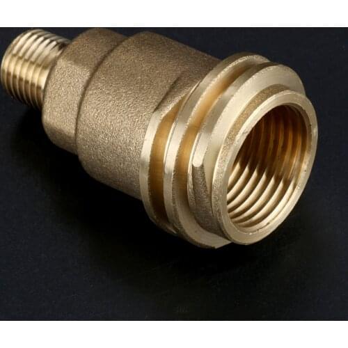 Propane Gas Pipe Thread Adapter(Male QCC-1 To 1/4-Inch Male) QCC1/Type 1 Male POL Female Connection To 1/4'' Inch Male Pipe