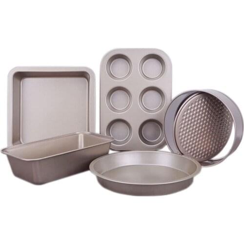 Oven Baking trays 5 pcs of baking pasty molds cake pan pizza tray