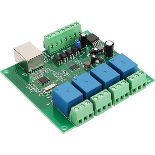 12V Network Relay 4 Channel Low Level Trigger Electrical Automatical Data Memory
