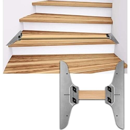 Stair Tread Template Tool 4 Locked Knobs Adjustable Angle Length Range From 8-14inch Riser Partitions Stair Renovation Tool