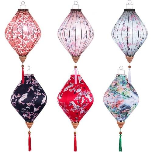 Modern Fabric Lantern Mid-Autumn Festival National Day Lantern Ornaments Hotel Mall Decoration Lantern Festival Wedding Supplies