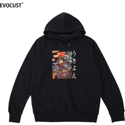 Ukiyo-e Harajuku Aesthetic Vintage Japanese Style Streetwear Hoodies Sweatshirts men women unisex Cotton
