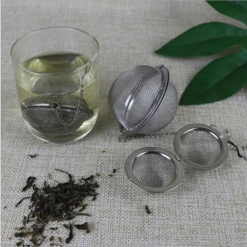 4 Size Stainless Steel Tea Strainer Infuser Tea Locking Ball Tea Spice Mesh Herbal Ball cooking tools