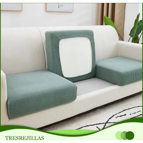 Jacquard Thick Sofa Cushion Cover Elastic Furniture Protector Sofa Seat Cushion Slipcover All-inclusive Solid Color Couch Cover
