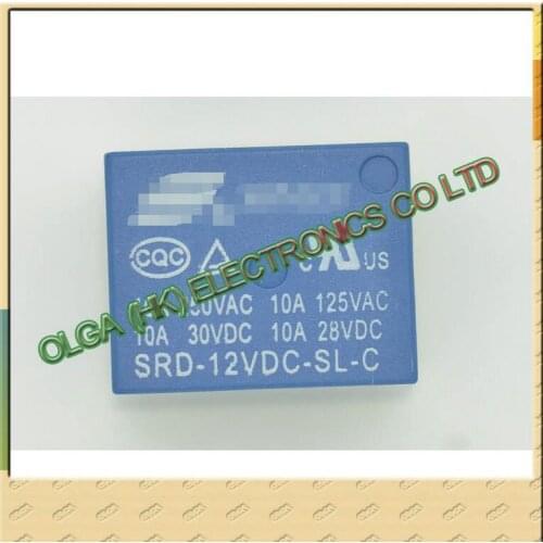 12v relay T73 SRD-12V 12v-SL -C 5 feet 10 a large current SRD-12VDC-SL-C Free Shipping