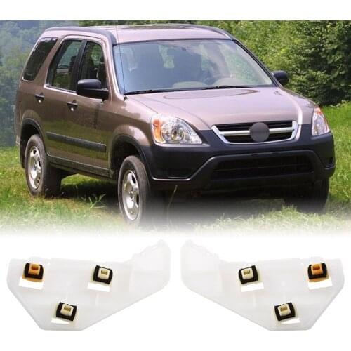 2x Auto Front Bumper Bracket Retainer Beam Mount Holder Support for CR-V CRV 2002 2003 2004 2005 2006 Plastic