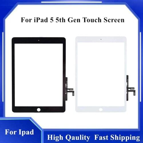 9.7" For iPad 5 5th Gen 2017 A1822 A1823 Touch Screen For iPad5 Display LCD Outer Digitzer Front Glass Panel Replacement